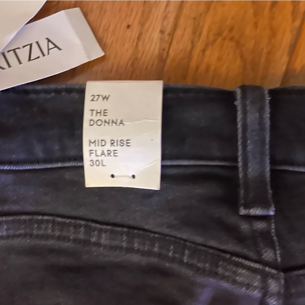 Denim Forum Black Flare Jeans - Picture 8 of 9
